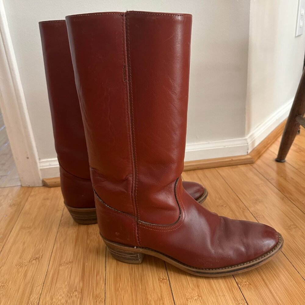 Frye American Classics Campus Boots Vintage Leather Western Cowboy - 10 D - RARE